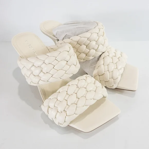 Marc Fisher Toree Heel Sandals Cream -9 - Picture 6 of 9